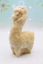 Load image into Gallery viewer, Handmade vegan soaps featuring a llama or alpaca wearing sunglasses wrapped in beautiful eco friendly packaging crafted with natural French clays, activated charcoal and essential oils. a eco-friendly, zero waste gift that’s cruelty-free, skin-nourishing, and perfect for alpaca or llama gifts and animal themed gifts. small business UK
