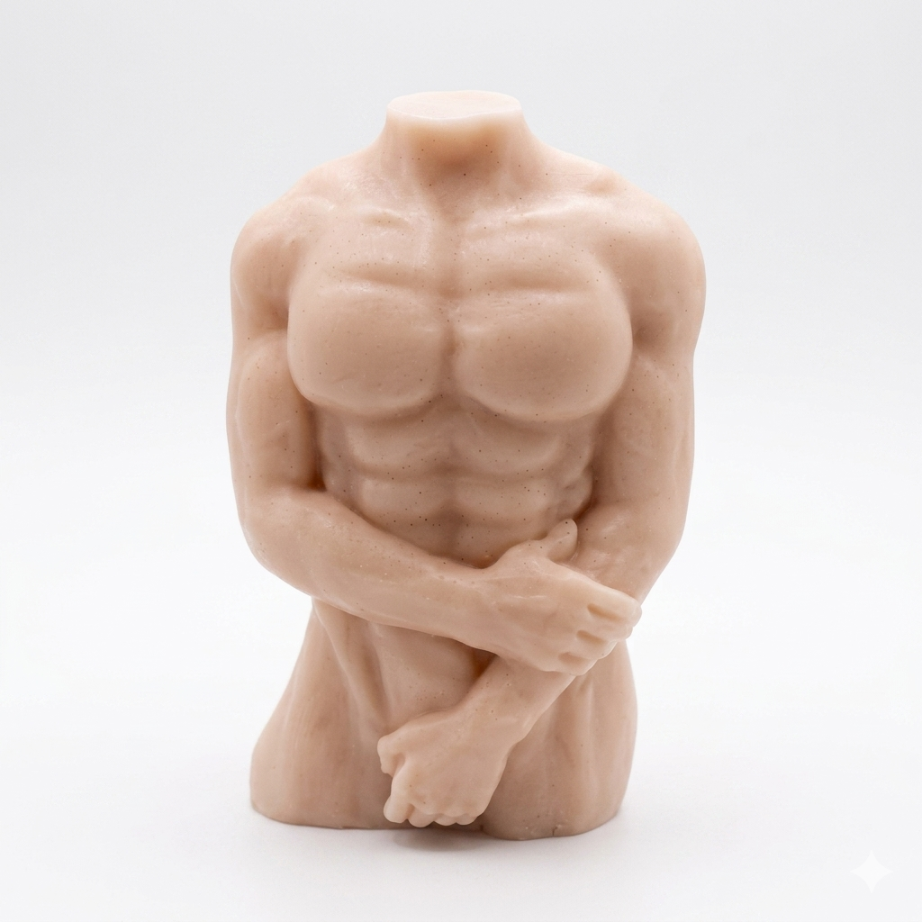 Male Torso Sculpture Vegan Soap