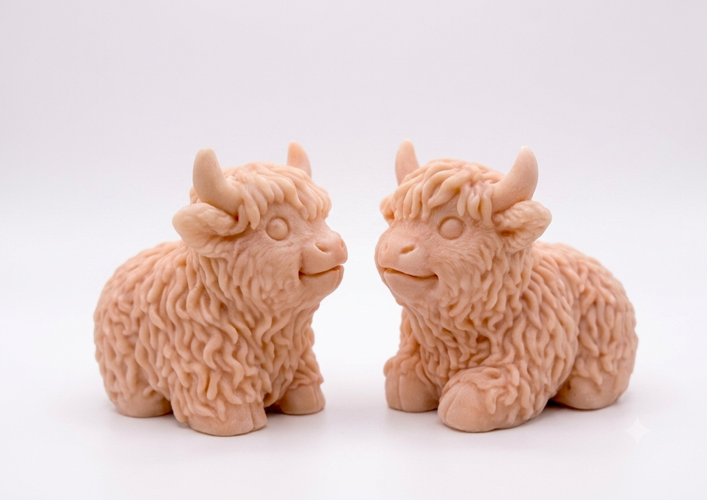 Highland Cow Vegan Soap Set