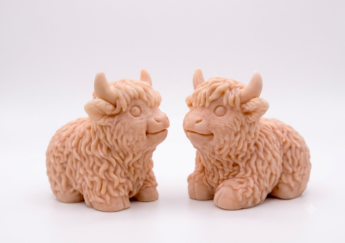 Highland Cow Vegan Soap Set