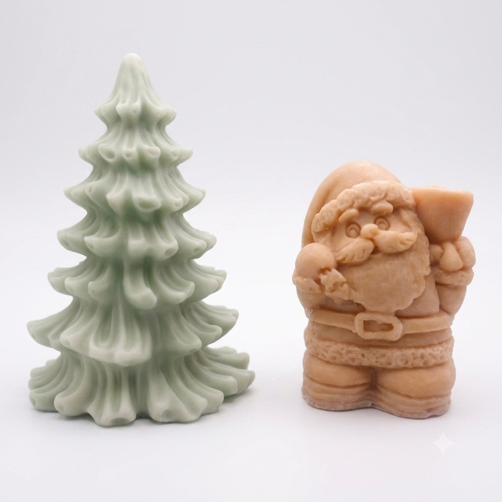Santa & Christmas Tree Vegan Soap Gift Set