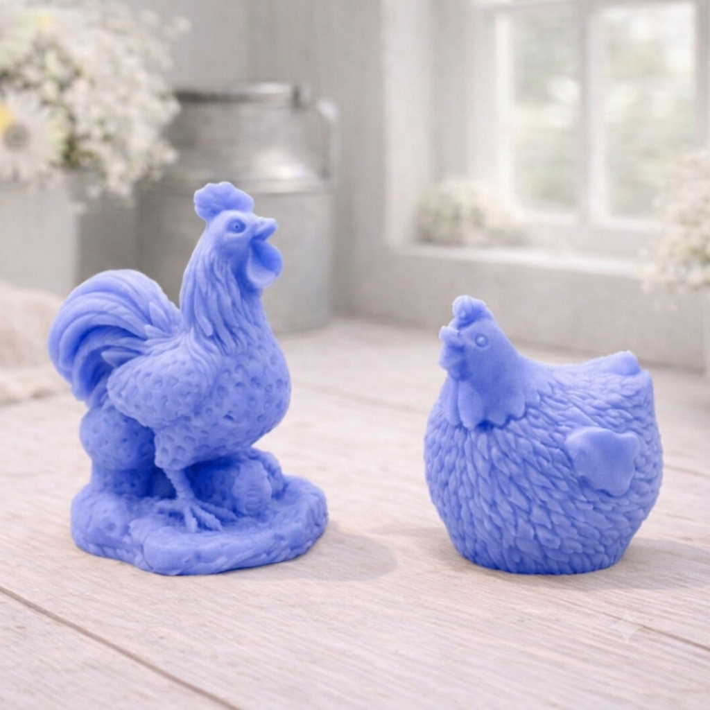 Chicken & Rooster Vegan Soap Gift Set