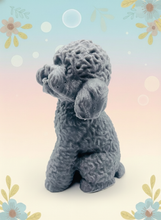 Load image into Gallery viewer, Handmade vegan soaps featuring a large detailed cockapoo dog wrapped in beautiful eco friendly packaging crafted with natural French clays, activated charcoal and essential oils. a eco-friendly, zero waste gift that’s cruelty-free, skin-nourishing, and perfect gift for cockapoo owners, dog lovers and animal themed gifts. small business UK
