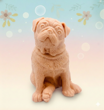 Load image into Gallery viewer, Sitting Pug Gift | Handmade Vegan Soap | Pug Decor | Dog Theme Gift | Dog Decor UK
