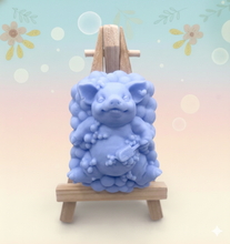 Load image into Gallery viewer, Handmade vegan soaps featuring a pig surrounded with bubbles with a scrubbing brush in beautiful eco friendly packaging. crafted with natural French clays, activated charcoal and essential oils. a eco-friendly, zero waste gift that’s cruelty-free, skin-nourishing, the perfect gift for any pig or animal lover. UK Small Business
