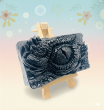 Load image into Gallery viewer, Dragon / Dinosaur Eye | Handmade Vegan Soap | Dragon Gift | Alternative Decor UK
