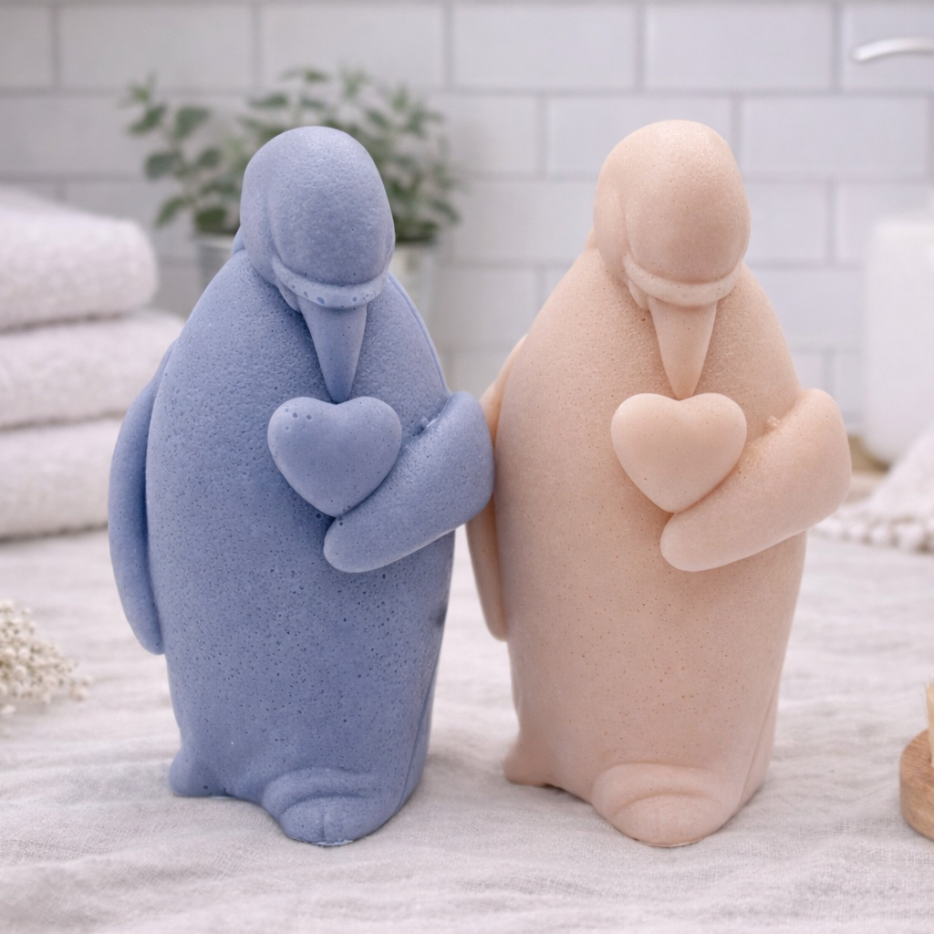 Penguin & Heart Soap
