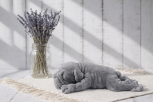 Load image into Gallery viewer, Adorable handmade vegan soap featuring a detailed sleeping shar pei dog. 
