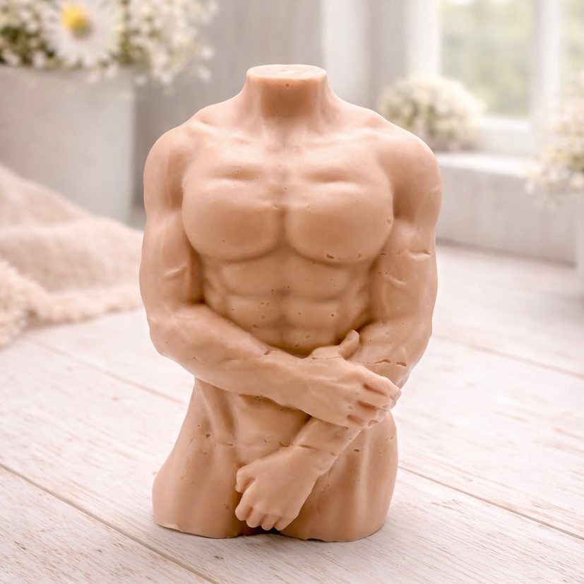 Male Torso Sculpture Vegan Soap