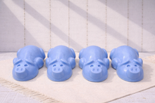 Load image into Gallery viewer, This cute set of four gorgeous pig soaps are the perfect gift for any pig or farm animal lover
