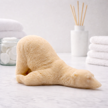 Load image into Gallery viewer, Handmade vegan soaps featuring a huge lazy polar bear with his bum up in the air.  gift boxed in beautiful eco friendly packaging. 
