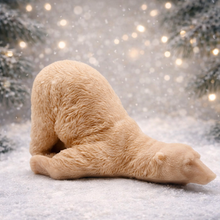 Load image into Gallery viewer, Handmade vegan soaps featuring a huge lazy polar bear with his bum up in the air.  gift boxed in beautiful eco friendly packaging. 
