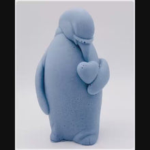 Load and play video in Gallery viewer, Penguin Heart Handmade Vegan Soap 100g – Cute Penguin Gift Idea | Animal Lovers Gift | Penguin Gift Idea
