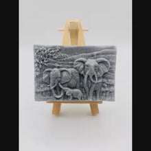 Load and play video in Gallery viewer, Elephant Family Vegan Soap | Elephant Gift | Elephant Lover Gift Idea | Animal Lover Gift
