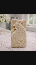 Load and play video in Gallery viewer, Handmade Chicken Soap – Farm Animal Gift, Cottage Decor
