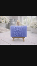 Load and play video in Gallery viewer, Handmade GAY BAR Soap - LGBTQ+ Pride Gift - Quirky Decor
