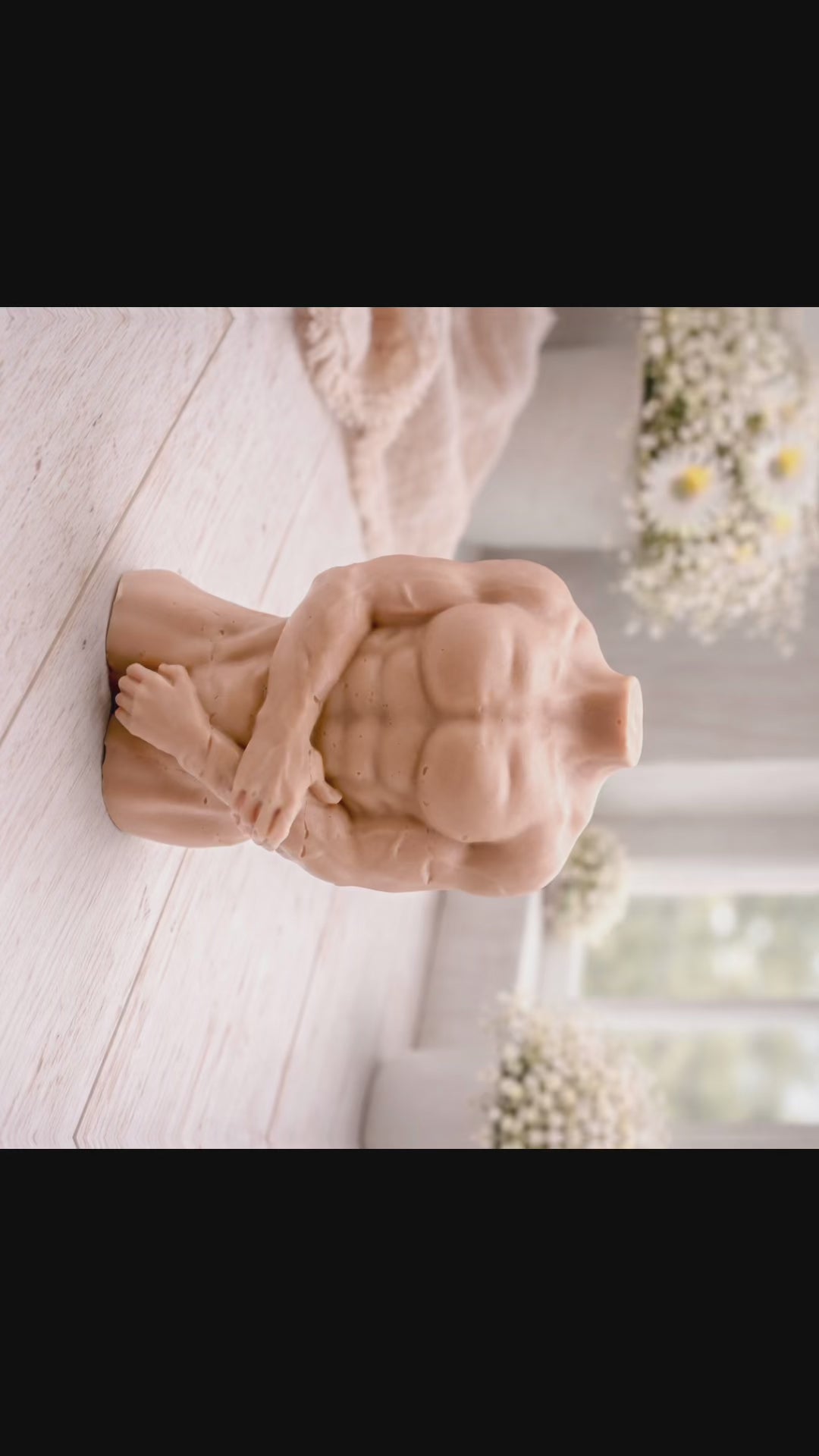 Male Torso Sculpture Vegan Soap