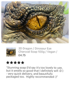 3D Dragon / Dinosaur Eye Soap 100g