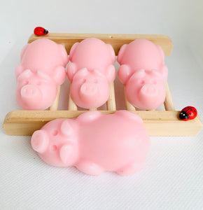 Set of 4 - Little Piggies Handmade Soaps 70g