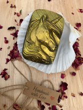 Load image into Gallery viewer, Golden Unicorn Charcoal Soap Bar 100g
